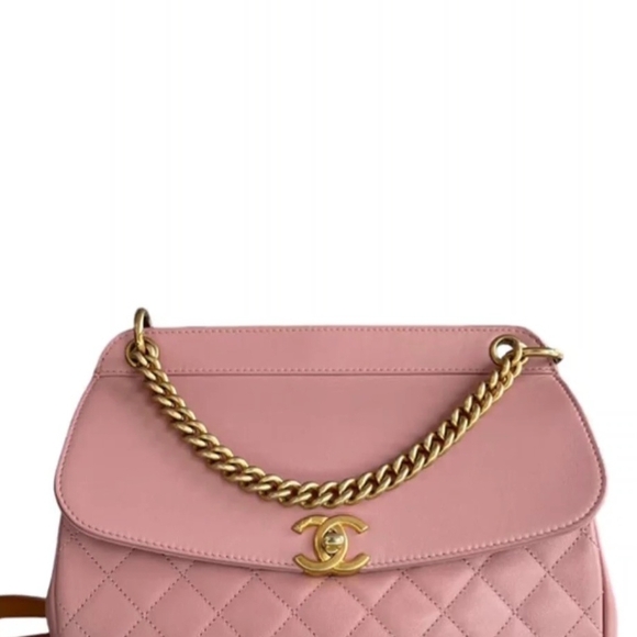 Chanel Light Pink Quilted Shoulder Bag - Picture 5 of 7